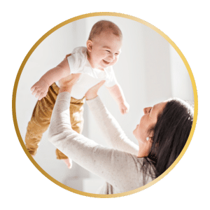 Nanny Holding Baby Above Her - Nanny Screening page