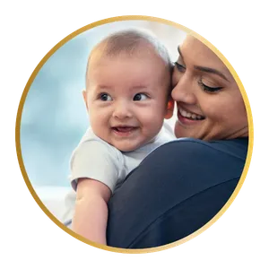 boca raton babysitter holds happy baby